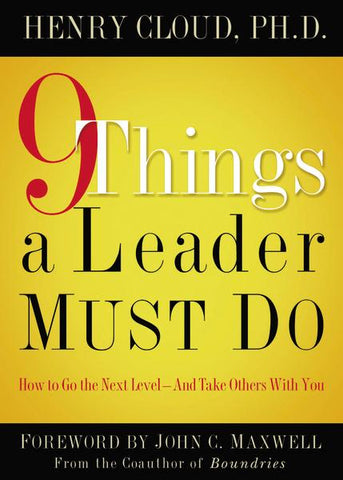 9781591454847 - 9 Things a Leader Must Do